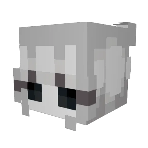 mimi_meow Minecraft avatar head, 3D render