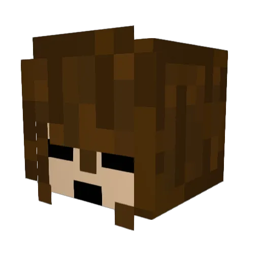 mimiann Minecraft avatar head, 3D render