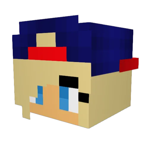 mimibunny1 Minecraft avatar head, 3D render