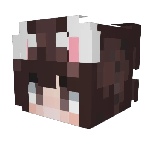 mimic_killer Minecraft avatar head, 3D render