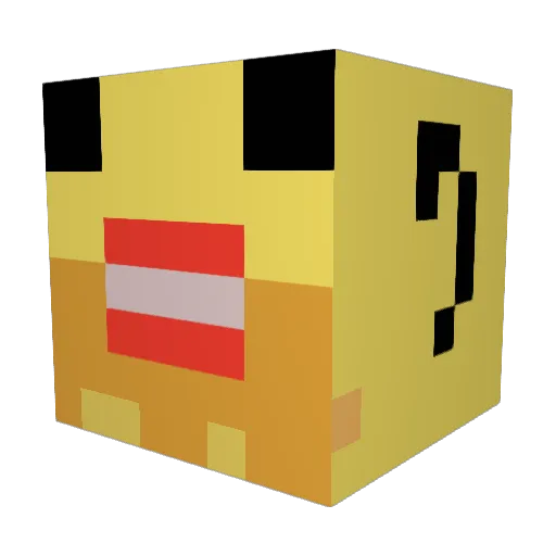 mimichackmk Minecraft avatar head, 3D render