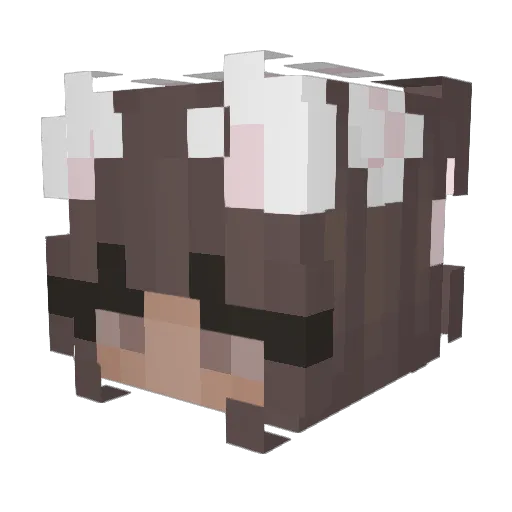 mimieden Minecraft avatar head, 3D render