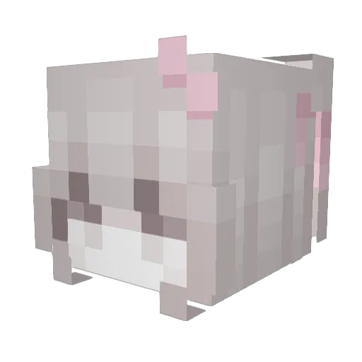 mimiee Minecraft avatar head, 3D render