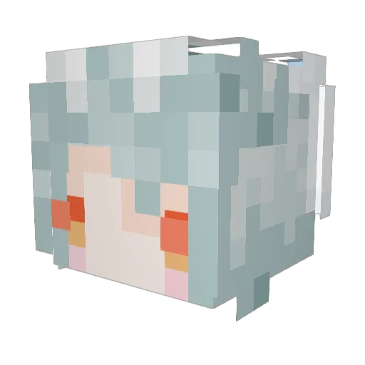 mimifica Minecraft avatar head, 3D render