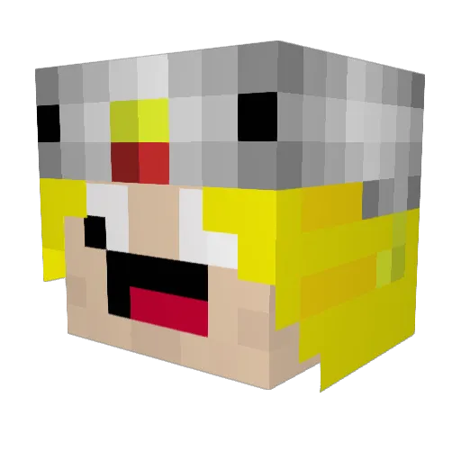 mimigaamer879 Minecraft avatar head, 3D render
