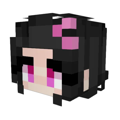 mimii333 Minecraft avatar head, 3D render