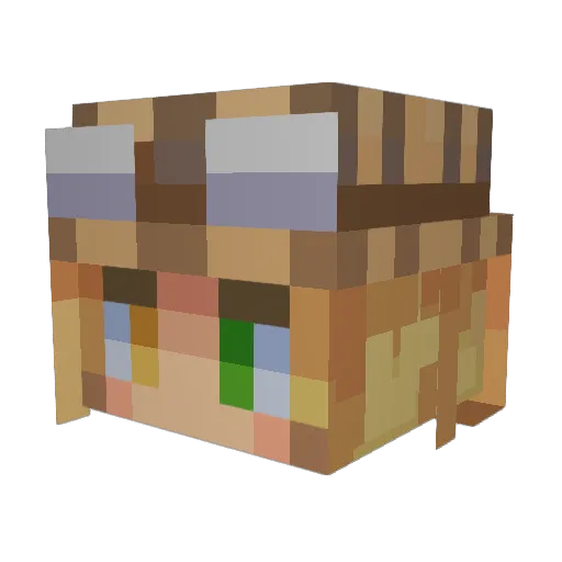 mimii___ Minecraft avatar head, 3D render