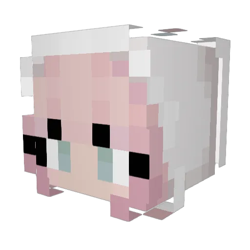mimiix0 Minecraft avatar head, 3D render