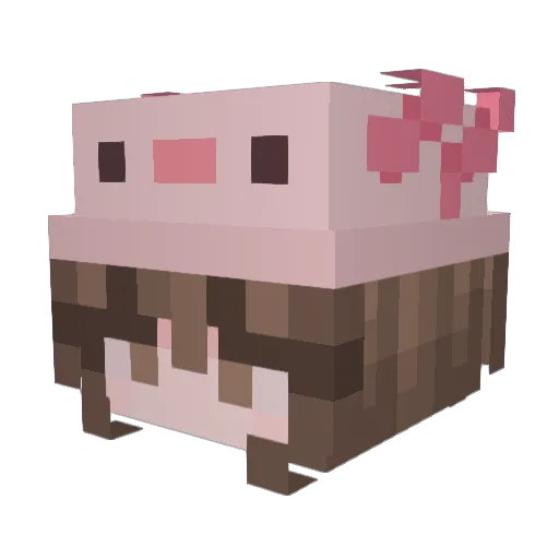 mimij1_ Minecraft avatar head, 3D render