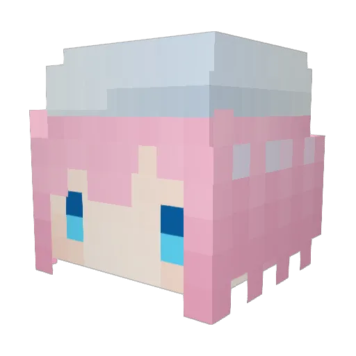 mimiko13920 Minecraft avatar head, 3D render