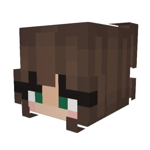 mimilein_ Minecraft avatar head, 3D render