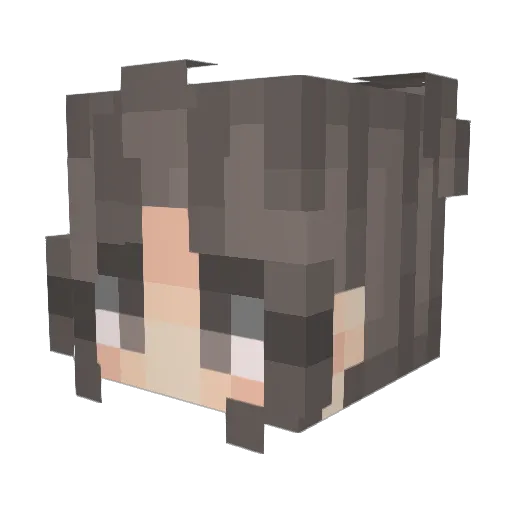 mimimax Minecraft avatar head, 3D render