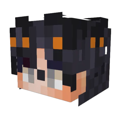 mimimicro Minecraft avatar head, 3D render