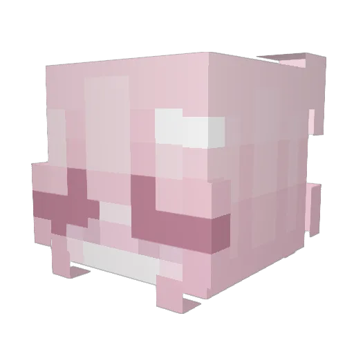 mimineya Minecraft avatar head, 3D render