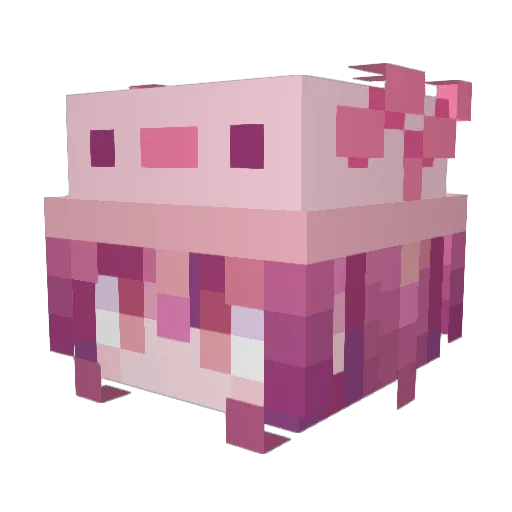 miminoa Minecraft avatar head, 3D render