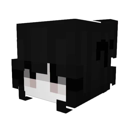 mimipoopie Minecraft avatar head, 3D render