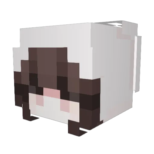 mimisso Minecraft avatar head, 3D render