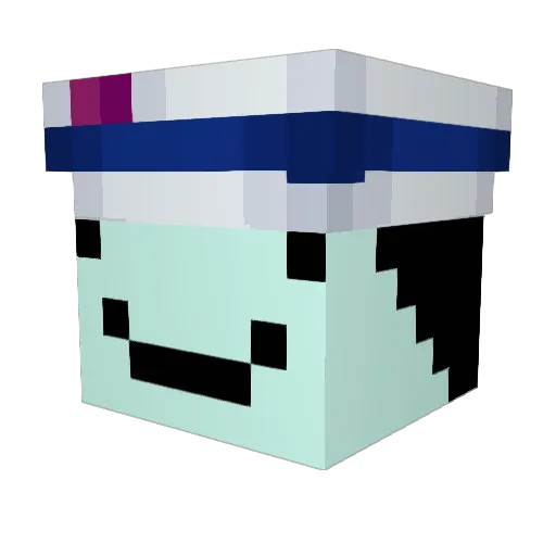 mimitsuu Minecraft avatar head, 3D render