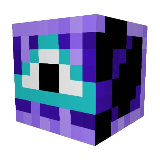 mimodd Minecraft avatar head, 3D render