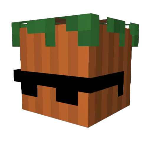 mimototoshi Minecraft avatar head, 3D render