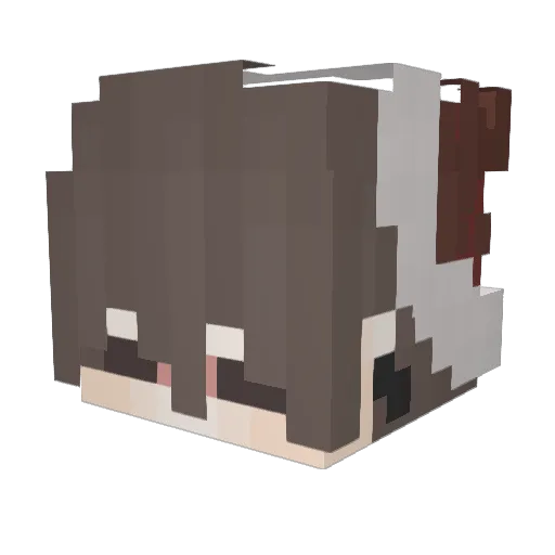 mimr Minecraft avatar head, 3D render