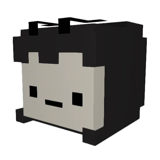 mimsify Minecraft avatar head, 3D render