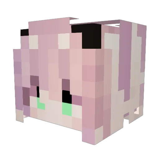 mimura084 Minecraft avatar head, 3D render