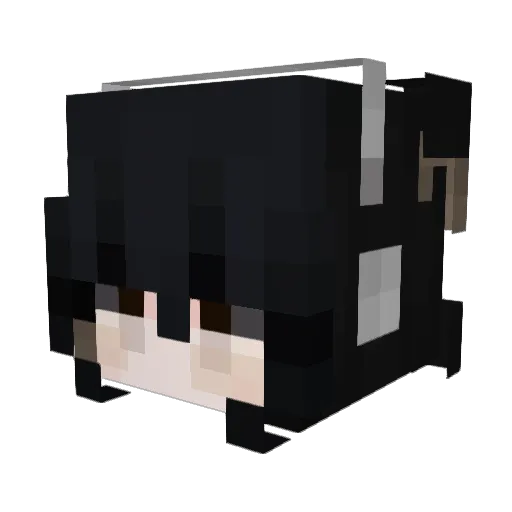 mimvee Minecraft avatar head, 3D render
