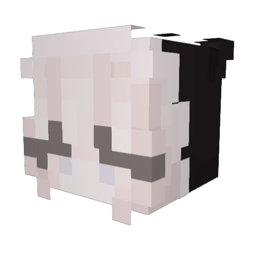 min0710 Minecraft avatar head, 3D render