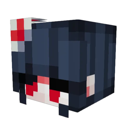 min3rv44 Minecraft avatar head, 3D render