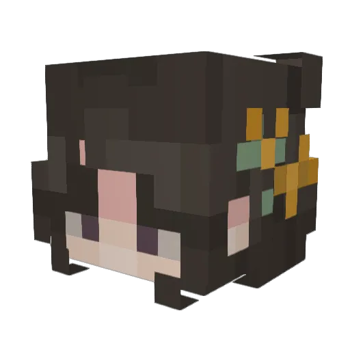 minabux04 Minecraft avatar head, 3D render