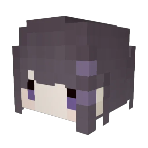 minachou0 Minecraft avatar head, 3D render