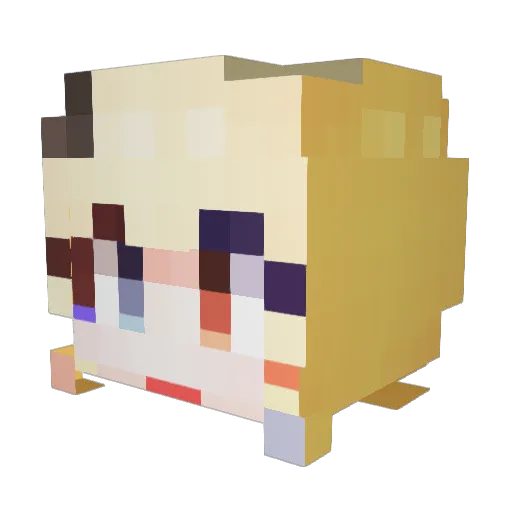 minakim07 Minecraft avatar head, 3D render