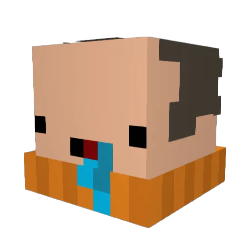 minakov69 Minecraft avatar head, 3D render