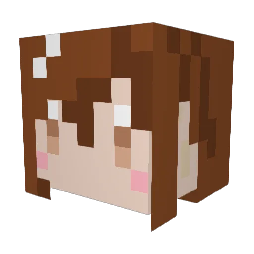 minalgia Minecraft avatar head, 3D render