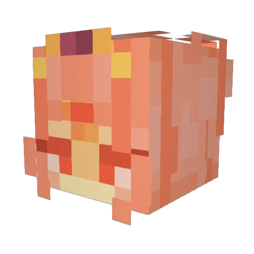 minarenjun Minecraft avatar head, 3D render