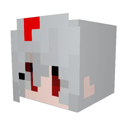 minate Minecraft avatar head, 3D render