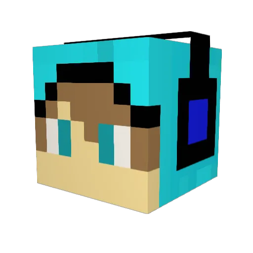 minato_3710 Minecraft avatar head, 3D render