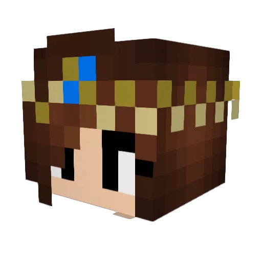 minbandit1 Minecraft avatar head, 3D render