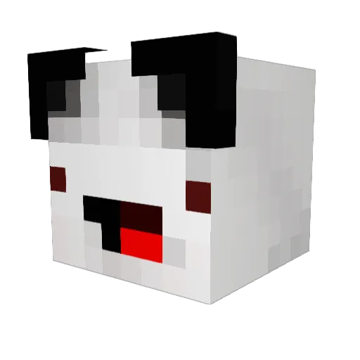 minbaoyun Minecraft avatar head, 3D render