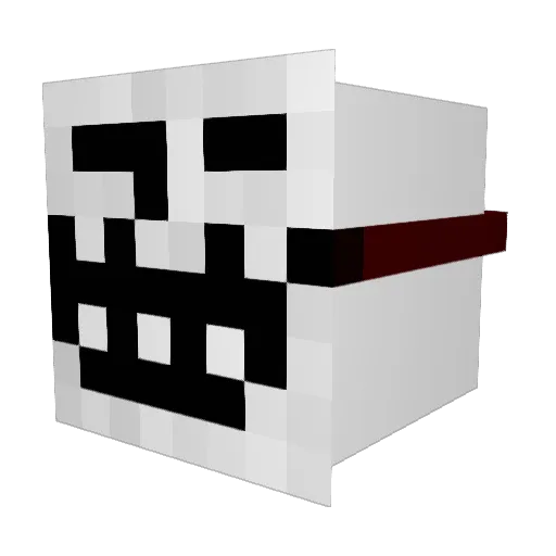minbros_1 Minecraft avatar head, 3D render