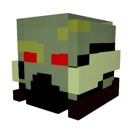 mincraftlover129 Minecraft avatar head, 3D render