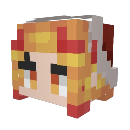 mindOfAlex1 Minecraft avatar head, 3D render
