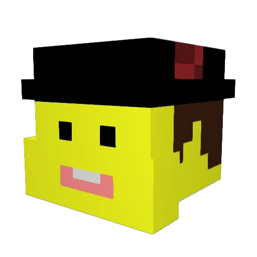 mindbutter Minecraft avatar head, 3D render