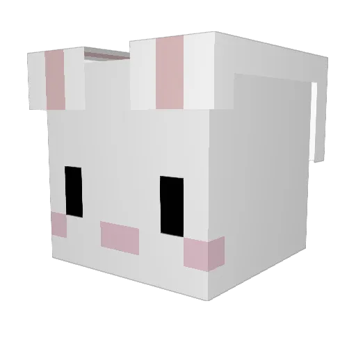 mindengdeng Minecraft avatar head, 3D render