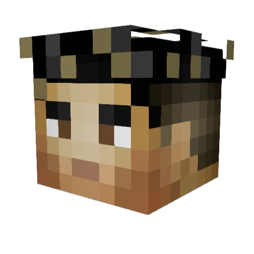 mindezzz Minecraft avatar head, 3D render