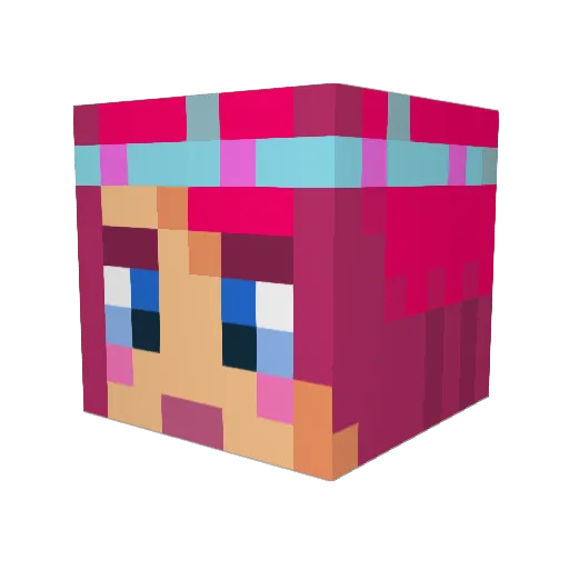 mindflay Minecraft avatar head, 3D render