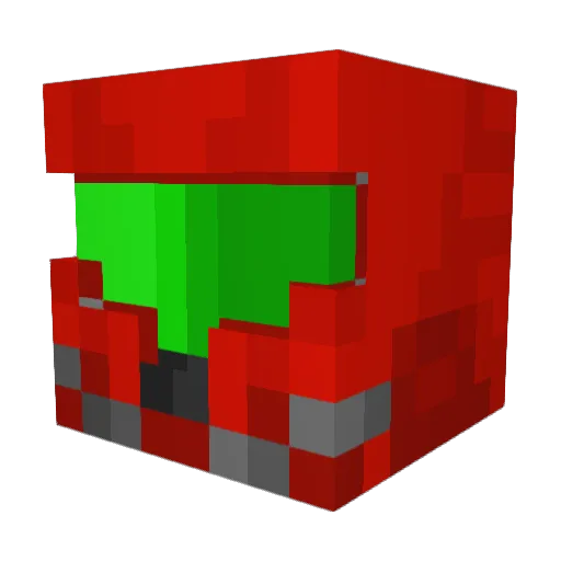 mindfulmark86 Minecraft avatar head, 3D render