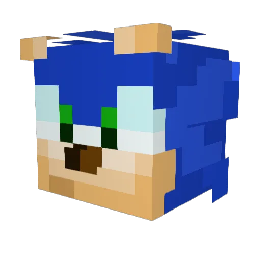mindinchaos Minecraft avatar head, 3D render