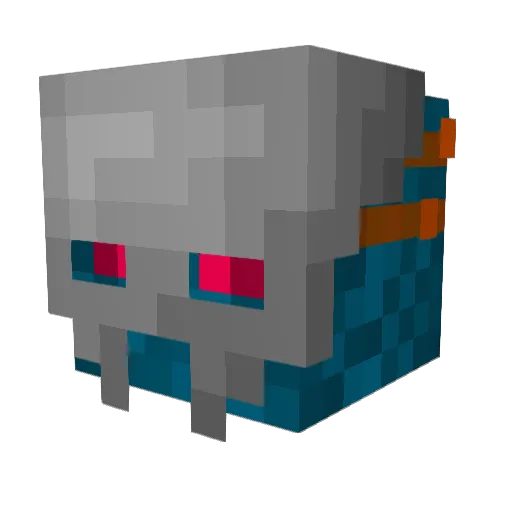 mindkrewft Minecraft avatar head, 3D render